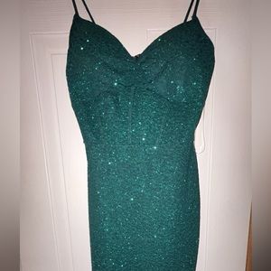 Green Padded Dress